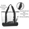 imageDALIX 20quot Large Clear Tote Bag with Small Pouch