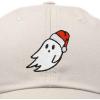 imageDALIX Christmas Ghost Embroidered Baseball Dad CapBeige