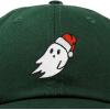 imageDALIX Christmas Ghost Embroidered Baseball Dad CapDark Green