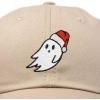 imageDALIX Christmas Ghost Embroidered Baseball Dad CapKhaki