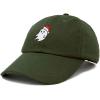 imageDALIX Christmas Ghost Embroidered Baseball Dad CapOlive