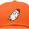 imageDALIX Christmas Ghost Embroidered Baseball Dad CapOrange