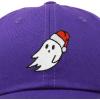 imageDALIX Christmas Ghost Embroidered Baseball Dad CapPurple