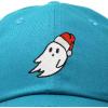 imageDALIX Christmas Ghost Embroidered Baseball Dad CapTeal