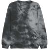imageDALIX Embroidered Rainbow Long Sleeve Tie Dye Pullover Fleece Crewneck Sweatshirt Sweater MenBlack