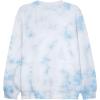 imageDALIX Embroidered Rainbow Long Sleeve Tie Dye Pullover Fleece Crewneck Sweatshirt Sweater MenBlue