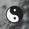 imageDALIX Embroidered Yin Yang Long Sleeve Tie Dye Pullover Fleece Crewneck Sweatshirt Sweater MenBlack