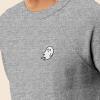 imageDALIX Ghost Embroidered Crewneck Long Sleeve Sweatshirt Fleece MenAthletic Heather