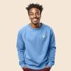 imageDALIX Ghost Embroidered Crewneck Long Sleeve Sweatshirt Fleece MenCarolina Blue