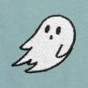 imageDALIX Ghost Embroidered Crewneck Long Sleeve Sweatshirt Fleece MenHeather Blue Lagoon