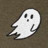 imageDALIX Ghost Embroidered Crewneck Long Sleeve Sweatshirt Fleece MenHeather Olive