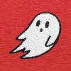 imageDALIX Ghost Embroidered Crewneck Long Sleeve Sweatshirt Fleece MenHeather Red