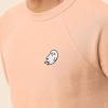 imageDALIX Ghost Embroidered Crewneck Long Sleeve Sweatshirt Fleece MenPeach