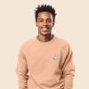 imageDALIX Ghost Embroidered Crewneck Long Sleeve Sweatshirt Fleece MenPeach