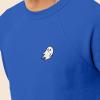 imageDALIX Ghost Embroidered Crewneck Long Sleeve Sweatshirt Fleece MenTrue Royal