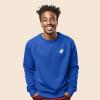 imageDALIX Ghost Embroidered Crewneck Long Sleeve Sweatshirt Fleece MenTrue Royal
