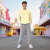 imageDALIX Ghost Embroidered Straight Leg Fleece Sweatpant Sweats Soft Warm MensAthletic Heather