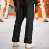 imageDALIX Ghost Embroidered Straight Leg Fleece Sweatpant Sweats Soft Warm MensDark Heather