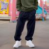 imageDALIX Ghost Embroidered Straight Leg Fleece Sweatpant Sweats Soft Warm MensNavy Blue