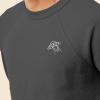 imageDALIX UFO Embroidered Fleece Crewneck Long Sleeve Sweatshirt MensAsphalt Gray