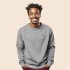 imageDALIX UFO Embroidered Fleece Crewneck Long Sleeve Sweatshirt MensAthletic Heather