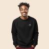 imageDALIX UFO Embroidered Fleece Crewneck Long Sleeve Sweatshirt MensBlack