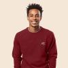 imageDALIX UFO Embroidered Fleece Crewneck Long Sleeve Sweatshirt MensCardinal Red