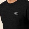 imageDALIX UFO Embroidered Fleece Crewneck Long Sleeve Sweatshirt MensDark Heather