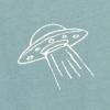 imageDALIX UFO Embroidered Fleece Crewneck Long Sleeve Sweatshirt MensHeather Blue Lagoon