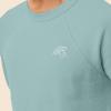imageDALIX UFO Embroidered Fleece Crewneck Long Sleeve Sweatshirt MensHeather Blue Lagoon