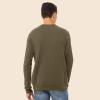 imageDALIX UFO Embroidered Fleece Crewneck Long Sleeve Sweatshirt MensHeather Olive
