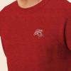 imageDALIX UFO Embroidered Fleece Crewneck Long Sleeve Sweatshirt MensHeather Red