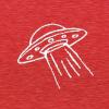imageDALIX UFO Embroidered Fleece Crewneck Long Sleeve Sweatshirt MensHeather Red