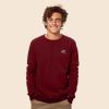 imageDALIX UFO Embroidered Fleece Crewneck Long Sleeve Sweatshirt MensMaroon