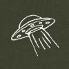 imageDALIX UFO Embroidered Fleece Crewneck Long Sleeve Sweatshirt MensMilitary Green