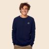 imageDALIX UFO Embroidered Fleece Crewneck Long Sleeve Sweatshirt MensNavy Blue