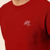 imageDALIX UFO Embroidered Fleece Crewneck Long Sleeve Sweatshirt MensRed