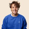 imageDALIX UFO Embroidered Fleece Crewneck Long Sleeve Sweatshirt MensTrue Royal