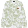 imageDALIX Embroidered Rainbow Long Sleeve Tie Dye Pullover Fleece Crewneck Sweatshirt Sweater MenOlive