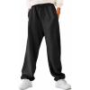 imageDALIX Ghost Embroidered Straight Leg Fleece Sweatpant Sweats Soft Warm MensDark Heather