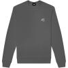 imageDALIX UFO Embroidered Fleece Crewneck Long Sleeve Sweatshirt MensAsphalt Gray