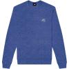 imageDALIX UFO Embroidered Fleece Crewneck Long Sleeve Sweatshirt MensHeather True Royal