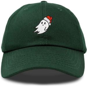 imageDALIX Christmas Ghost Embroidered Baseball Dad CapDark Green