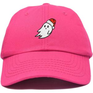 imageDALIX Christmas Ghost Embroidered Baseball Dad CapHot Pink