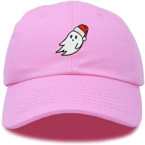 imageDALIX Christmas Ghost Embroidered Baseball Dad CapLight Pink