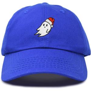 imageDALIX Christmas Ghost Embroidered Baseball Dad CapRoyal Blue