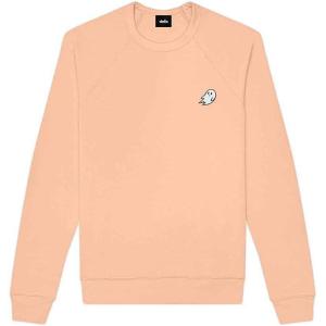 imageDALIX Ghost Embroidered Crewneck Long Sleeve Sweatshirt Fleece MenPeach