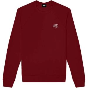 imageDALIX UFO Embroidered Fleece Crewneck Long Sleeve Sweatshirt MensCardinal Red