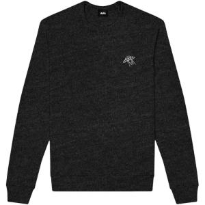imageDALIX UFO Embroidered Fleece Crewneck Long Sleeve Sweatshirt MensDark Heather