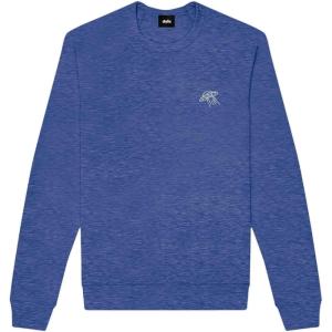 imageDALIX UFO Embroidered Fleece Crewneck Long Sleeve Sweatshirt MensHeather True Royal